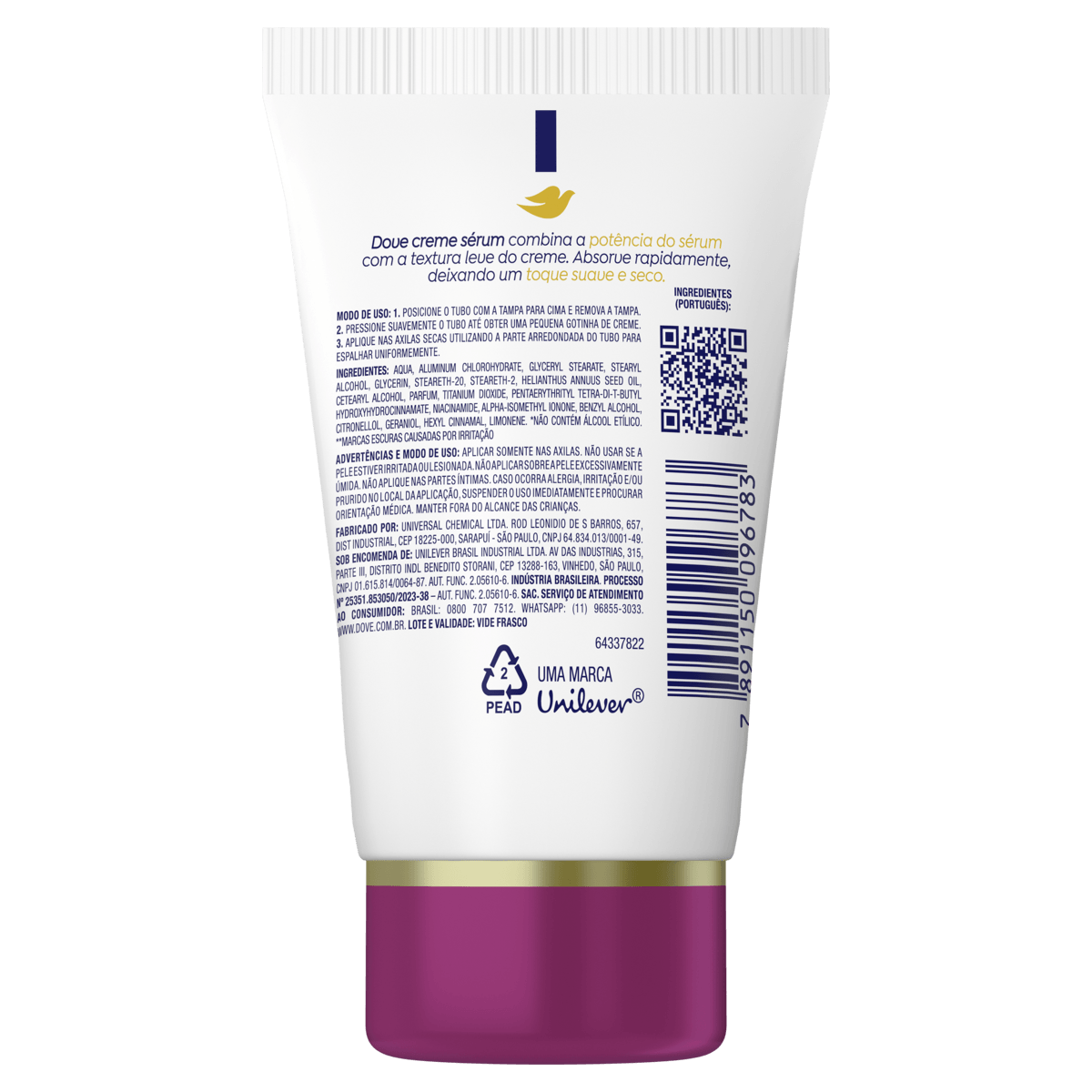 Desodorante Antitranspirante Creme Dove Creme Sérum Feminino 48h - 50g - Imagem 8