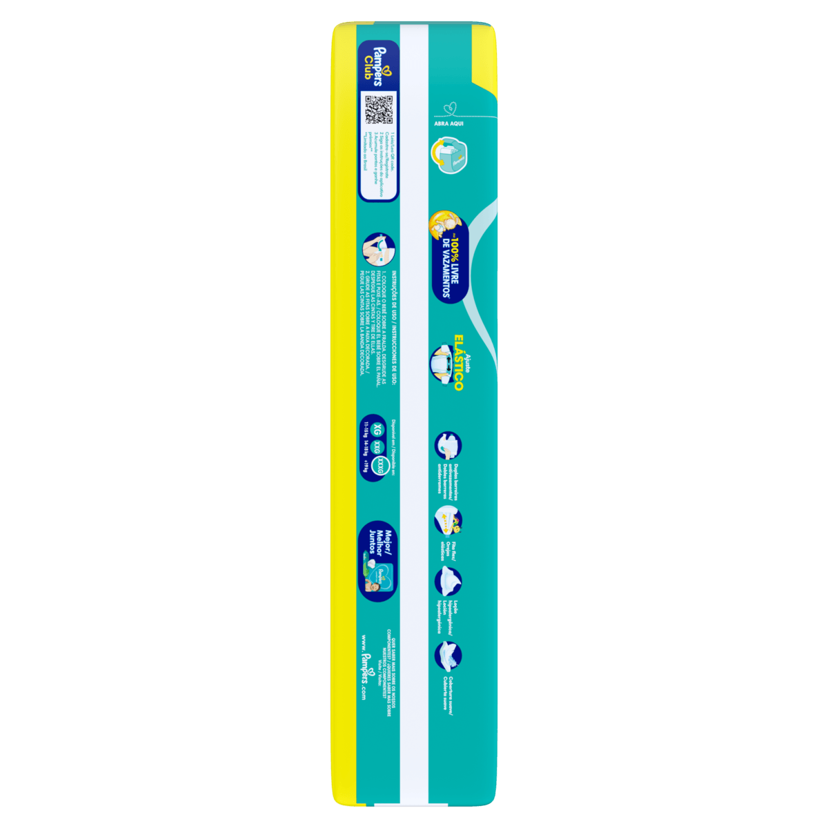 Pampers Fralda Descartável Confort Sec XXXG 44 Unidades - 12h Proteção Hipoalergênica - Imagem 2