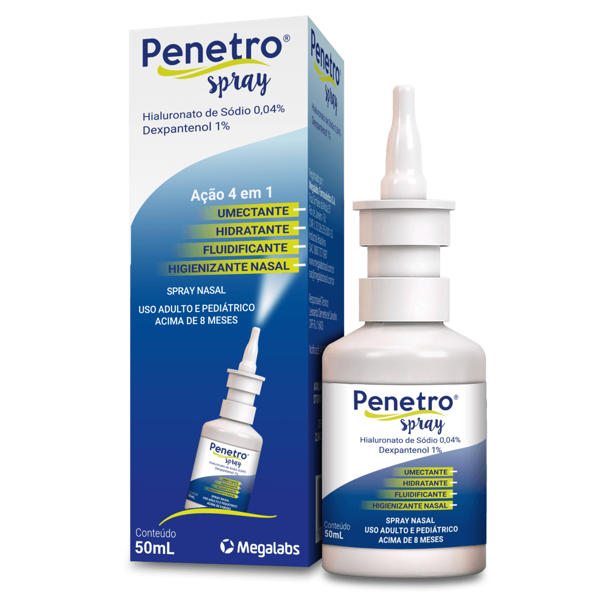 Descongestionante Nasal Xilometazolina Penetro 0,1% Spray 50ml