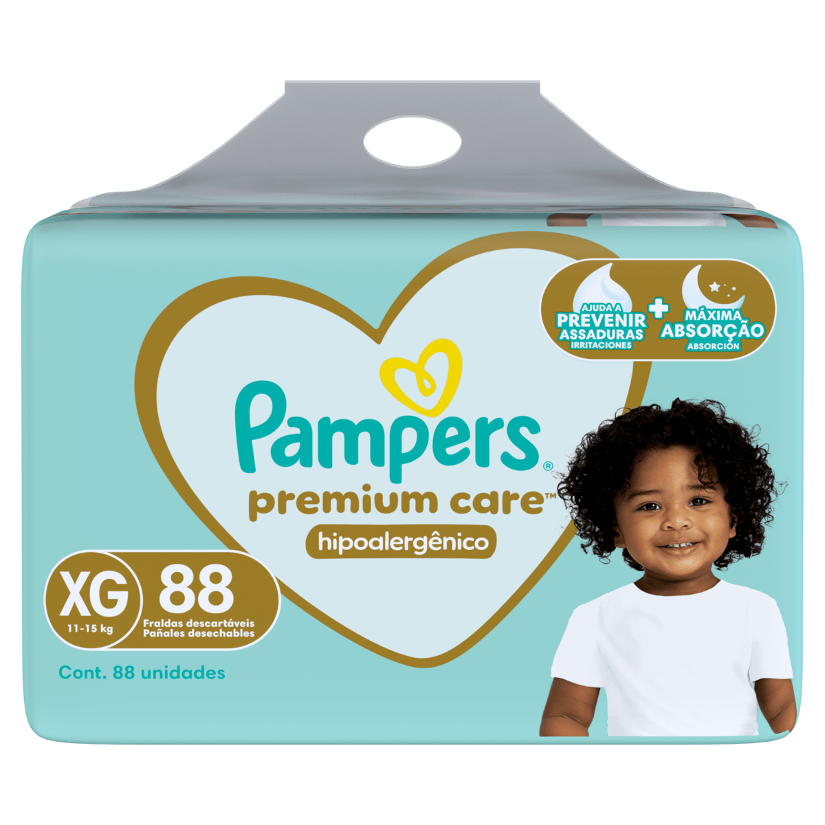 Fralda Pampers Premium Care Max 88 Un XG