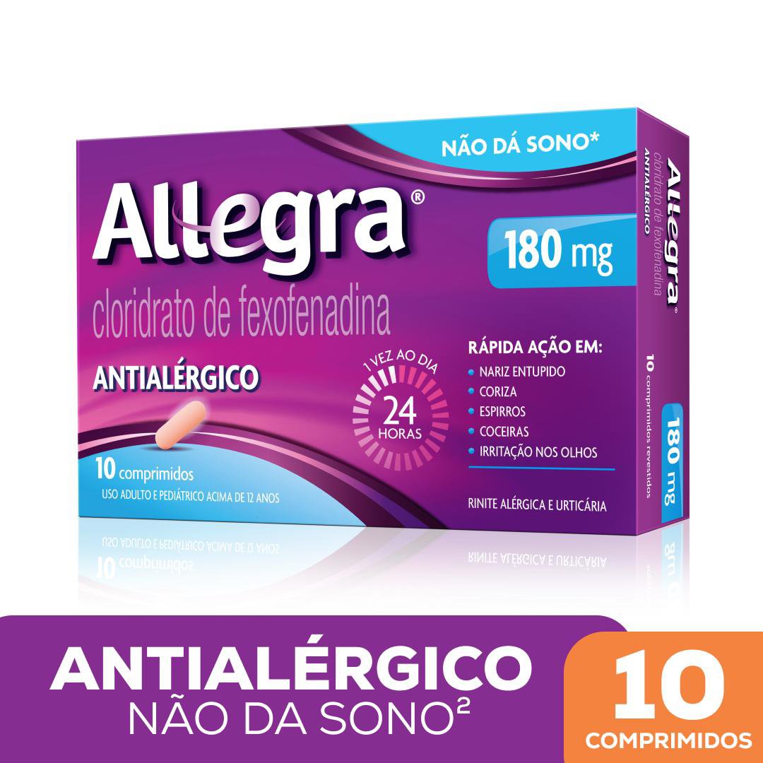 Allegra 180mg 10 Comprimidos - Allegra