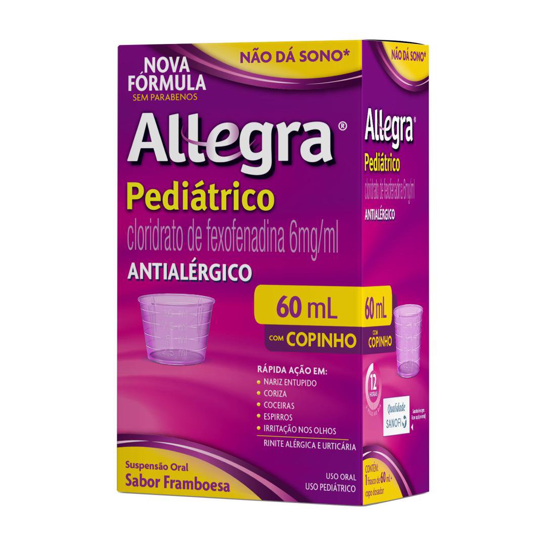 Allegra Pediátrico 6mg/ml Suspensão Oral 60ml - Sanofi