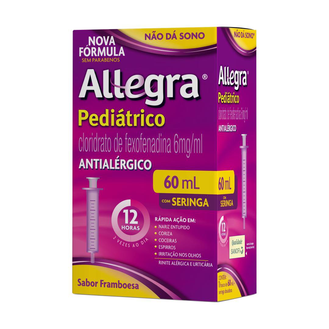Allegra Pediátrico 6mg/ml Suspensão Oral 60ml - Sanofi Aventis