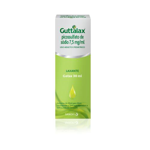 Guttalax 7,5Mg/Ml Sanofi Caixa 30Ml Gotas