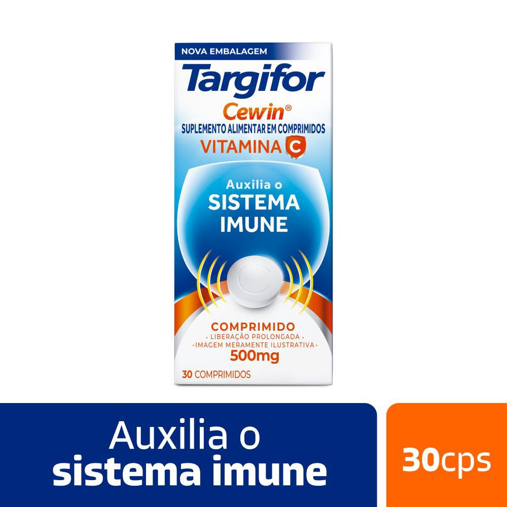 Suplemento Vitamina C Targifor Cewin 500mg Comprimido 30 Unidades