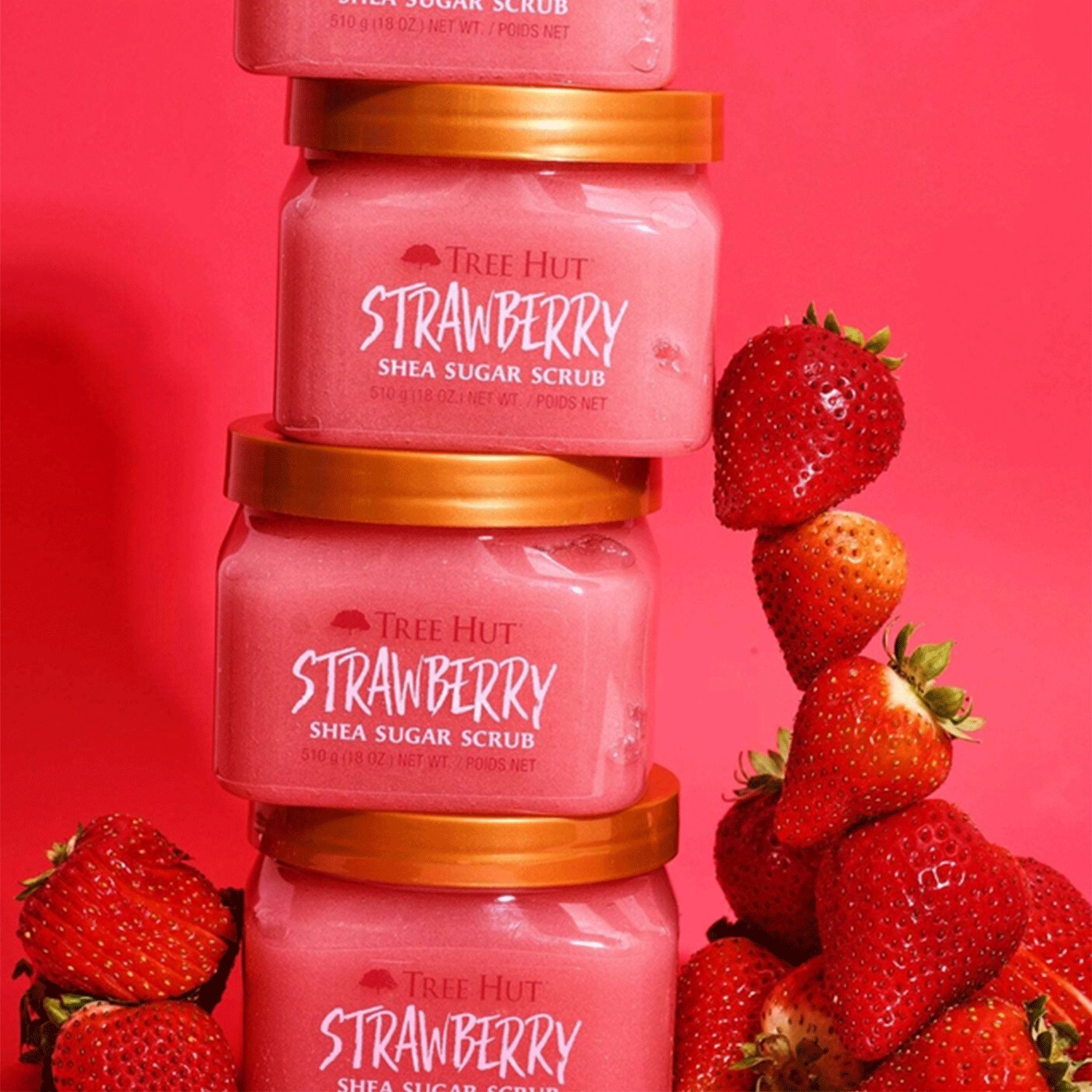 Tree Hut Strawberry Shea Sugar Scrub - Esfoliante 510g - Imagem 3