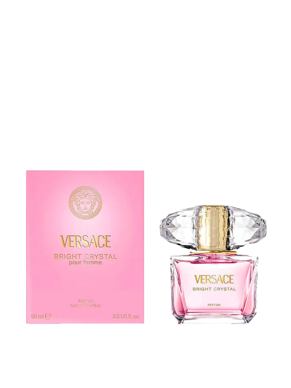 Versace Bright Crystal Pour Femme Parfum - Perfume Feminino 90ml - Imagem 2