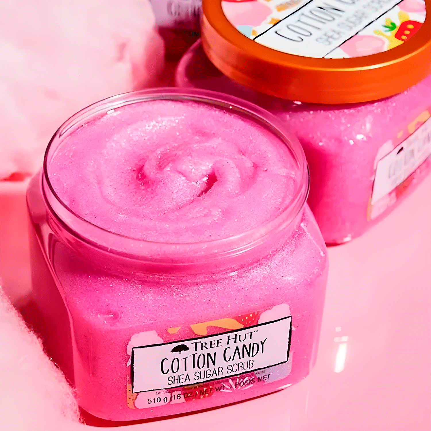 Tree Hut Cotton Candy Shea Sugar Scrub - Esfoliante 510g - Imagem 2