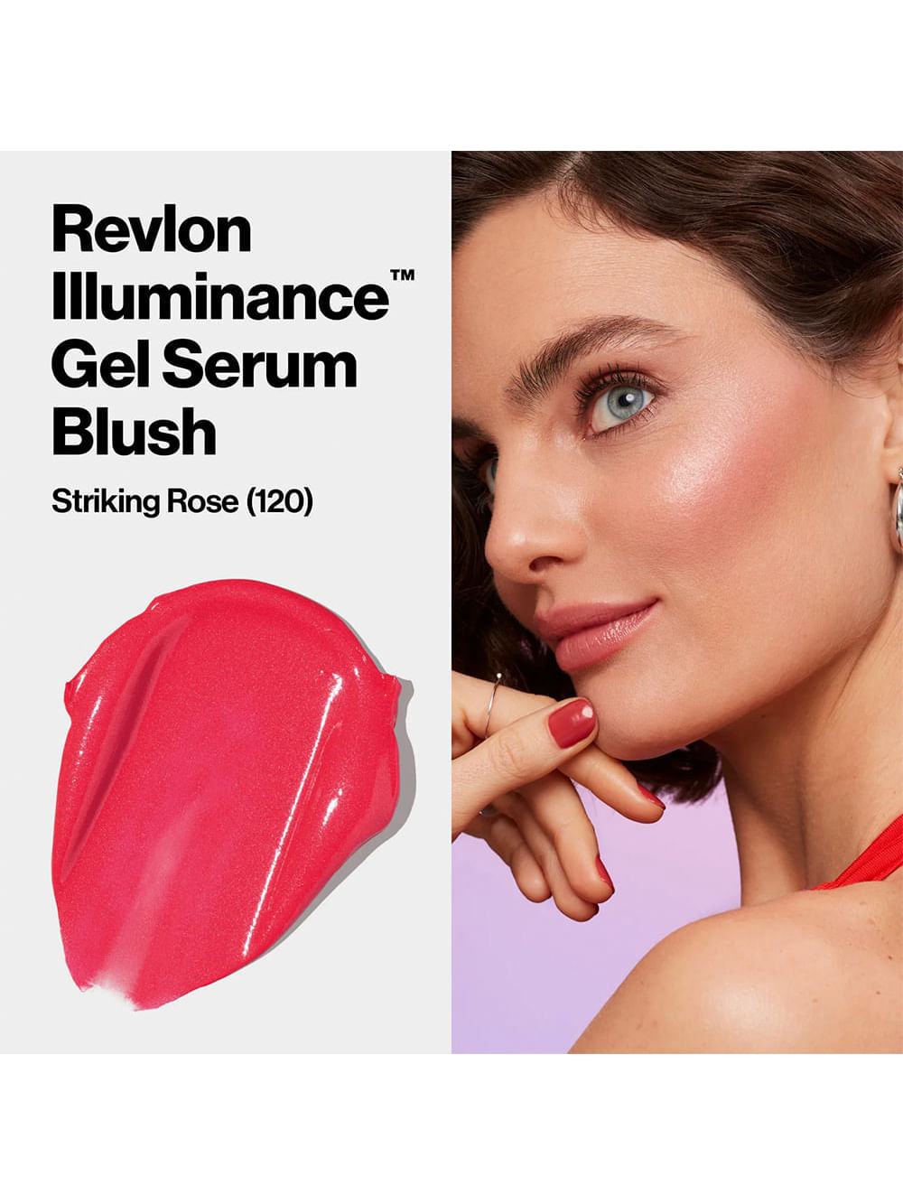 Revlon Illuminance Striking Rose 120 - Gel Serum Blush 11ml - Imagem 3