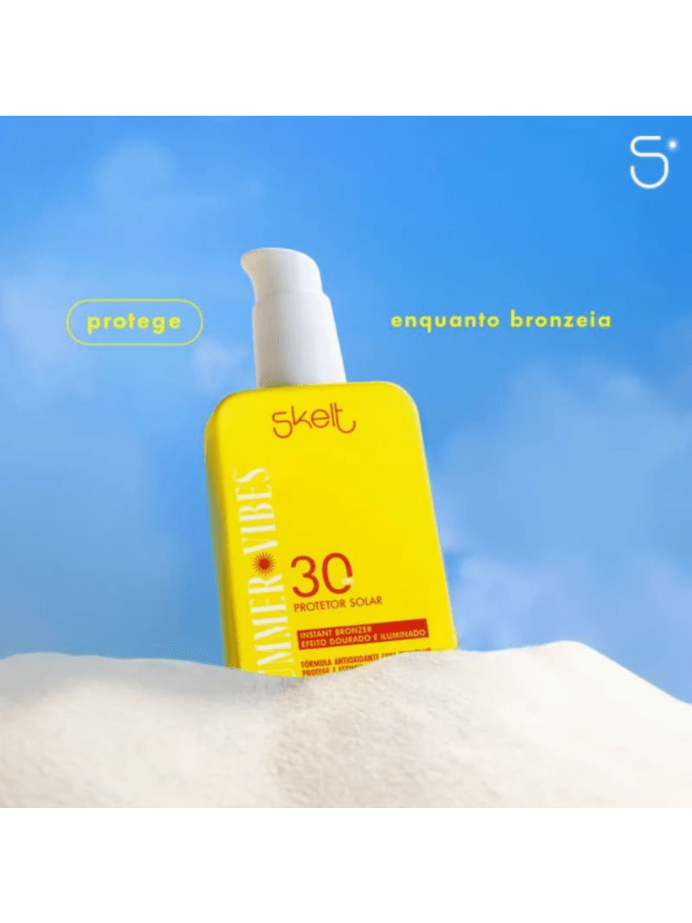 Skelt com Instant Bronzer - Protetor Solar 170ml - Imagem 2