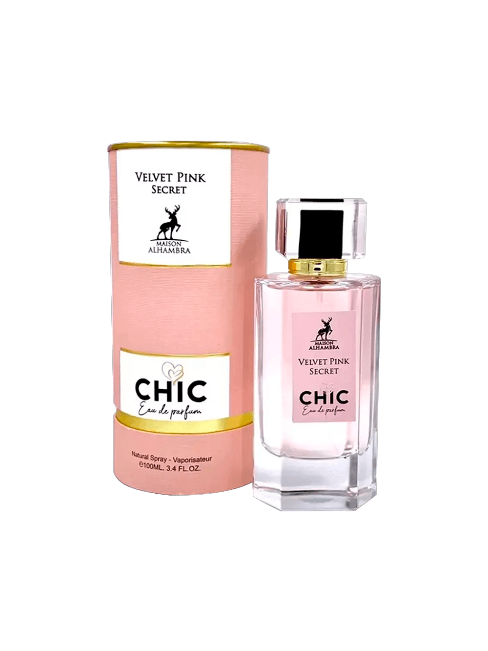Maison Alhambra Chic Velvet Pink Secret Eau de Parfum - Perfume Feminino 100ml - Imagem 2