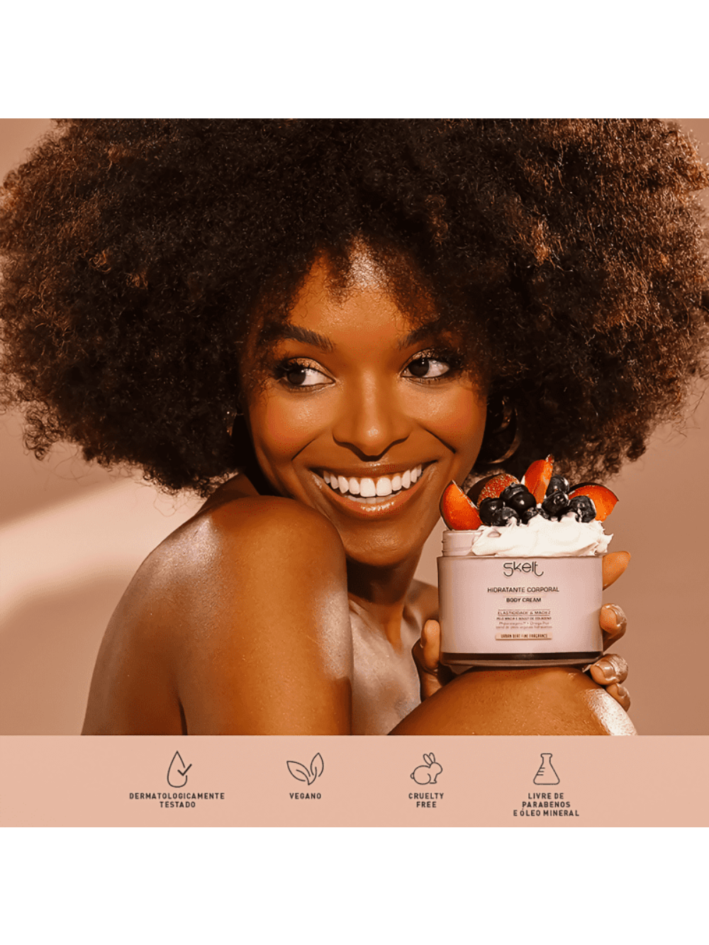Skelt Urban Beat Rosa - Hidratante Corporal 200g - Imagem 3