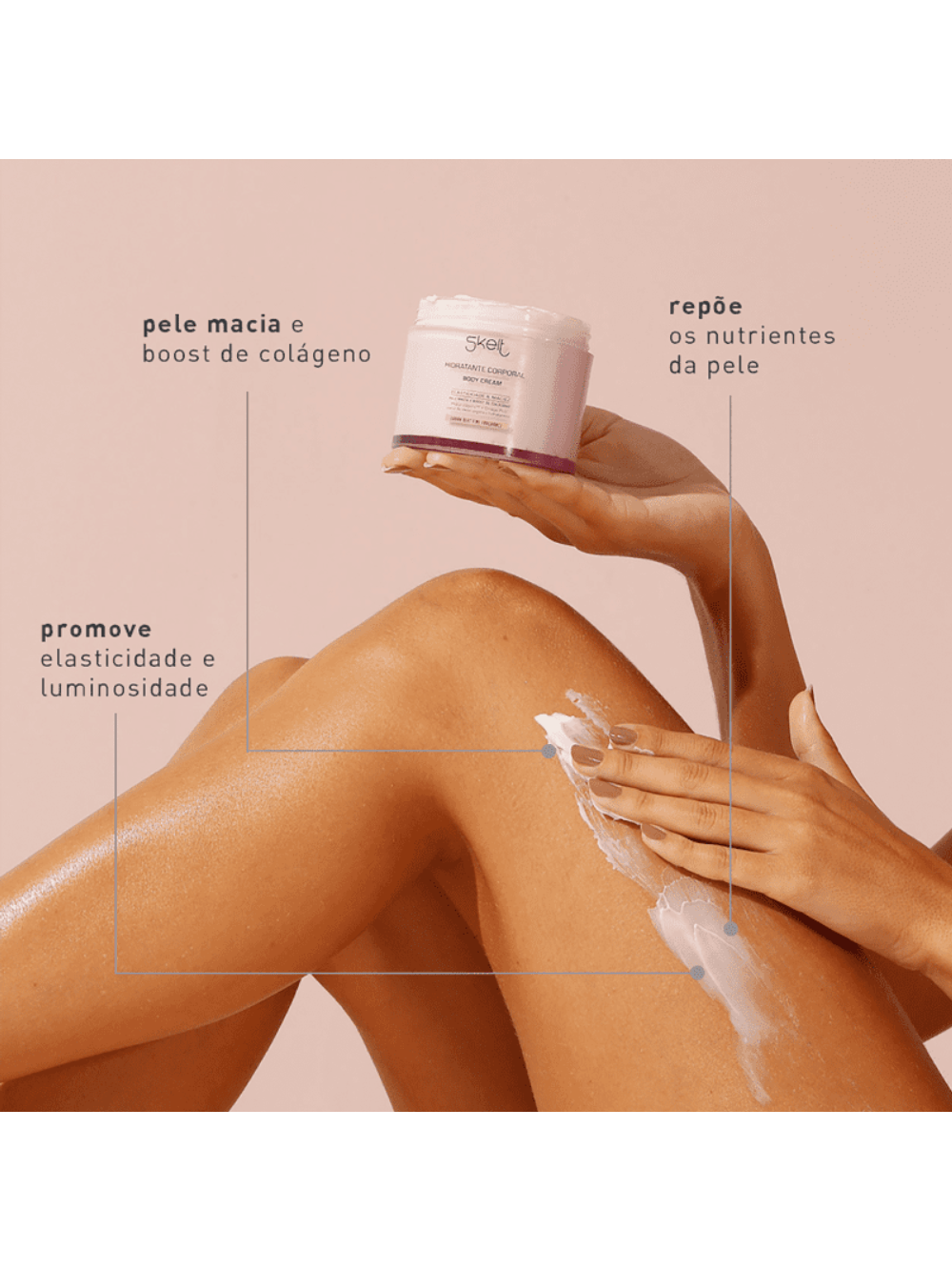 Skelt Urban Beat Rosa - Hidratante Corporal 200g - Imagem 4
