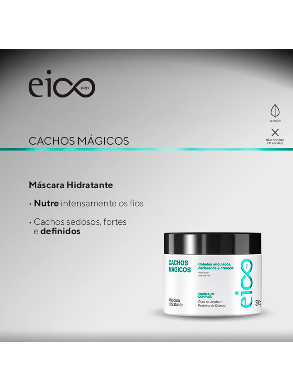 Eico Pro Cachos Mágicos - Máscara Hidratante 300g - Imagem 2