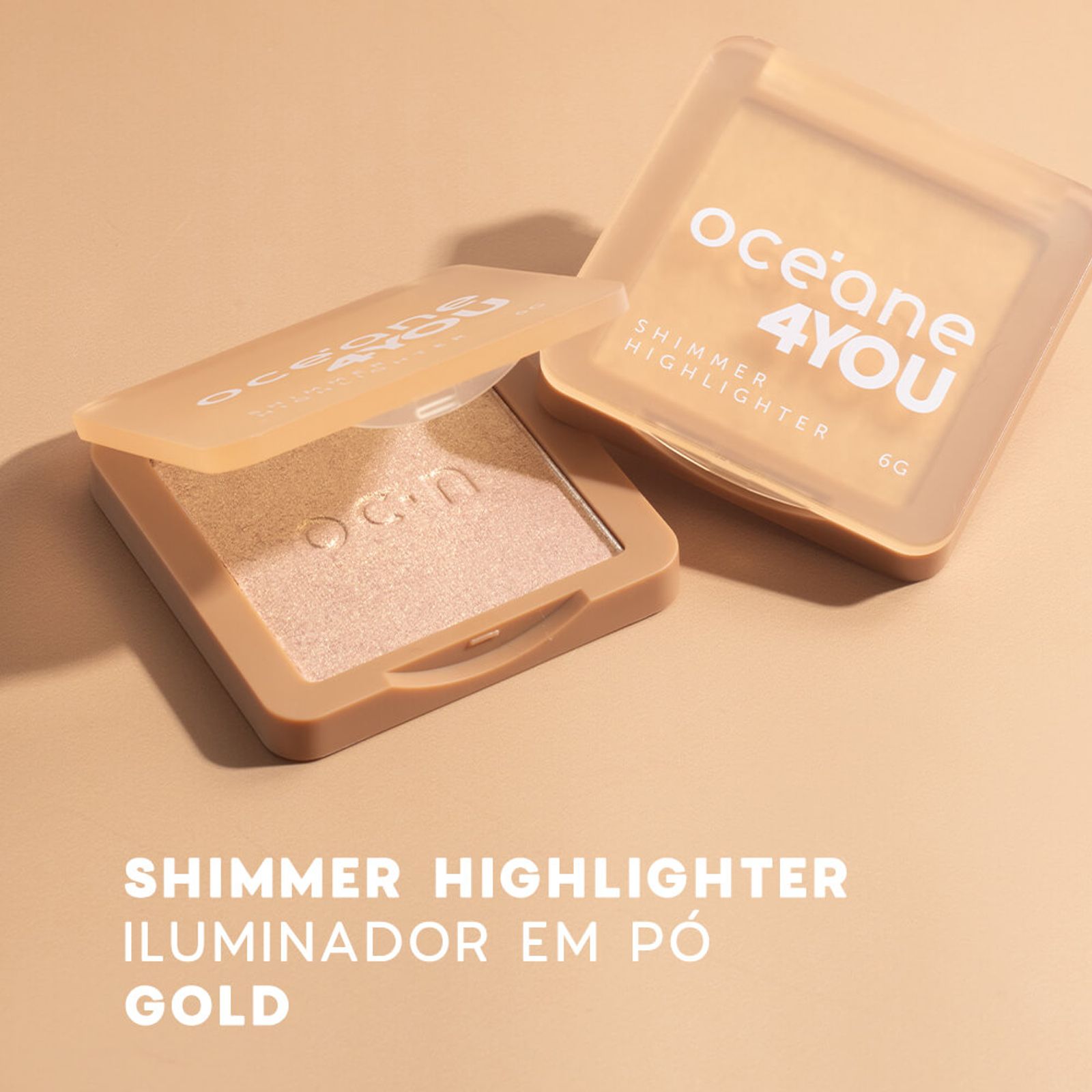 Océane 4you Shimmer Highlighter - Iluminador Facial 6g - Imagem 2