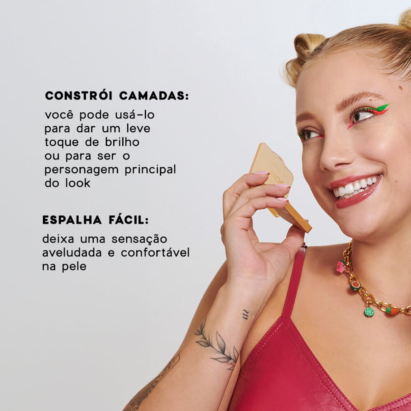 Océane 4you Shimmer Highlighter - Iluminador Facial 6g - Imagem 4