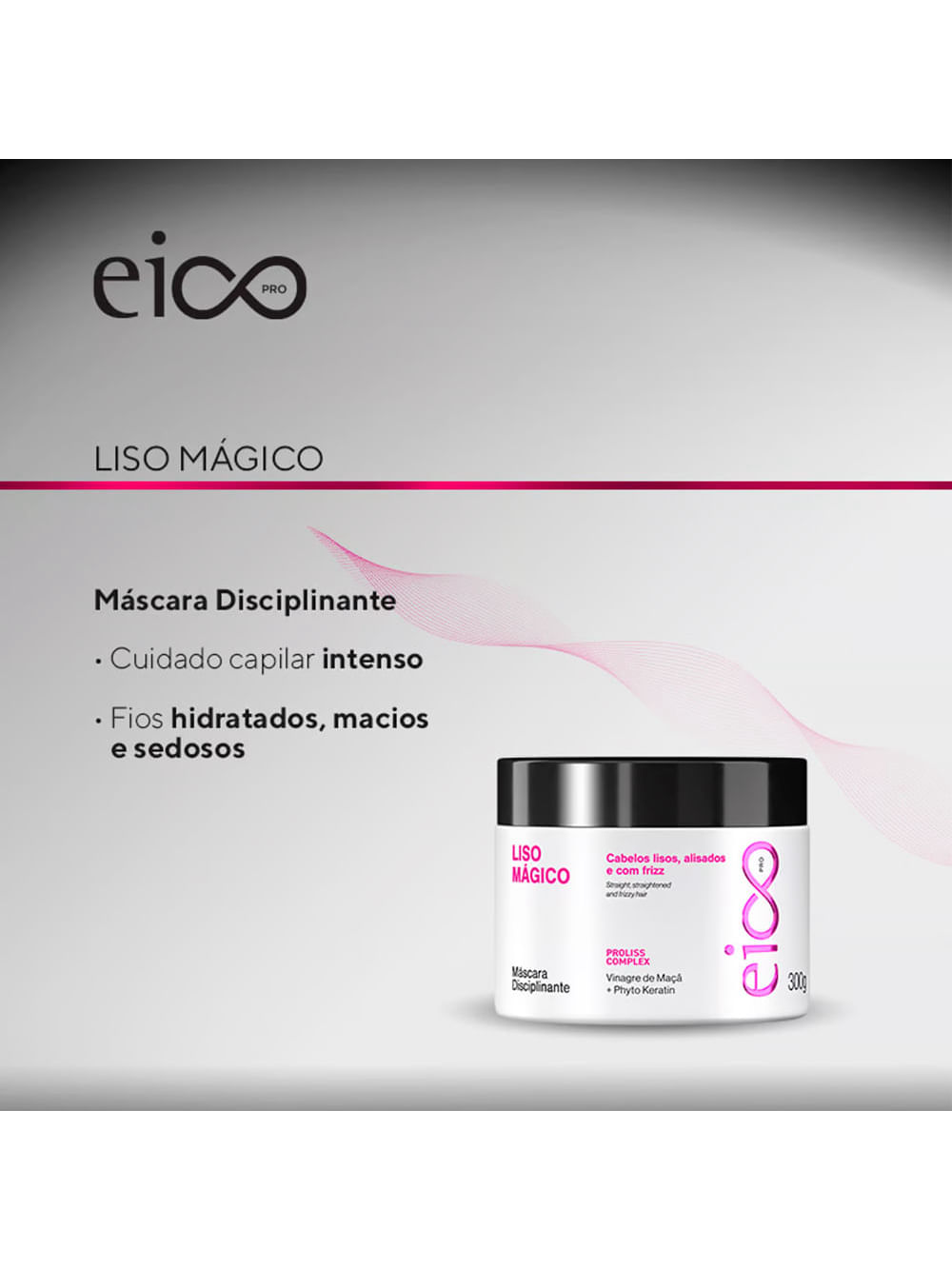 Eico Pro Liso Mágico - Máscara Disciplinante 300g - Imagem 2