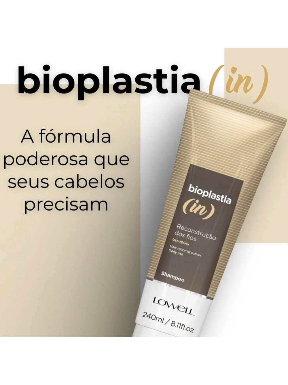 Lowell Bioplastia In Reconstrução - Shampoo 240ml - Imagem 2