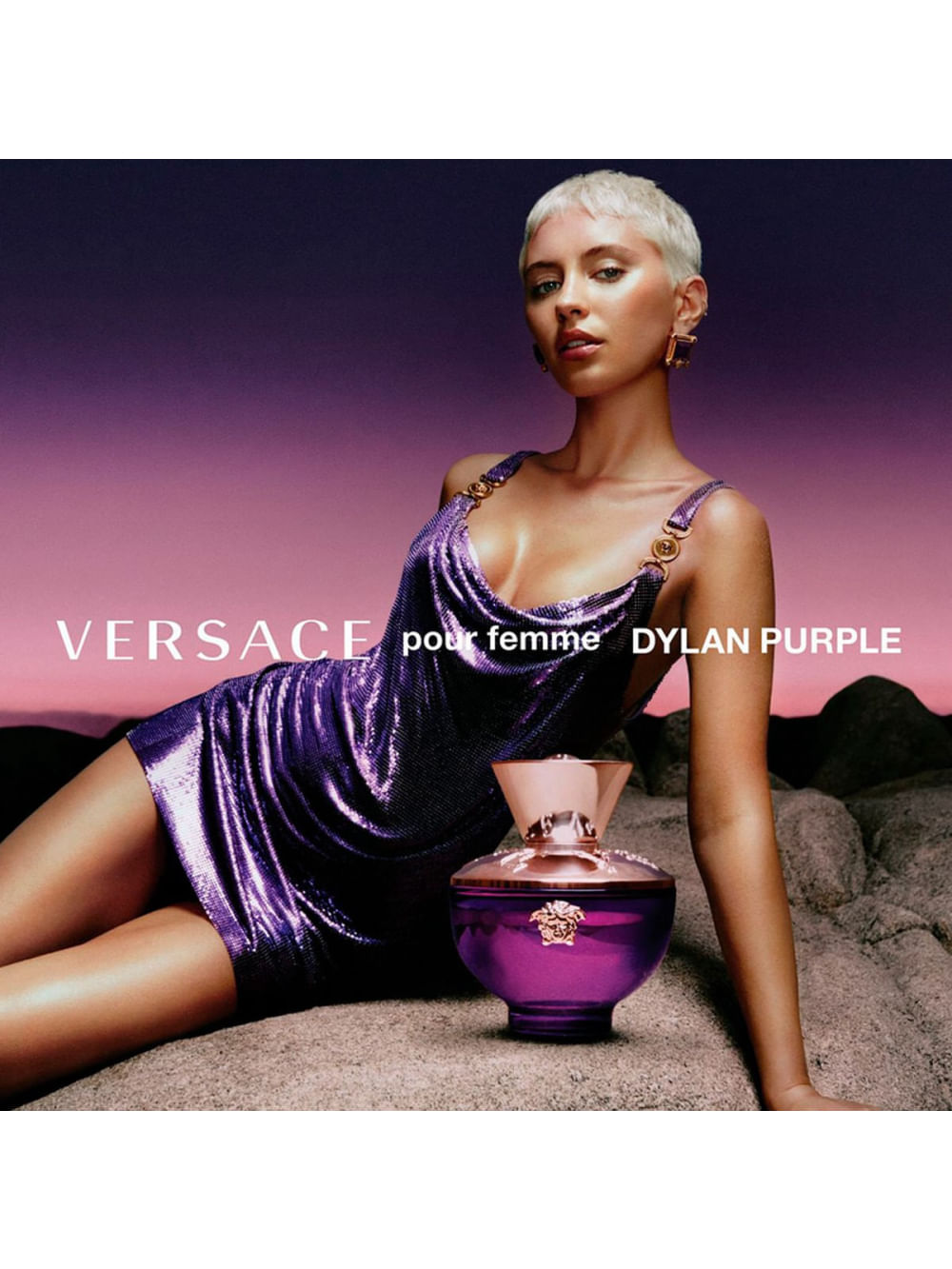 Versace Dylan Purple Pour Femme Eau de Parfum - Perfume Feminino 100ml - Imagem 3