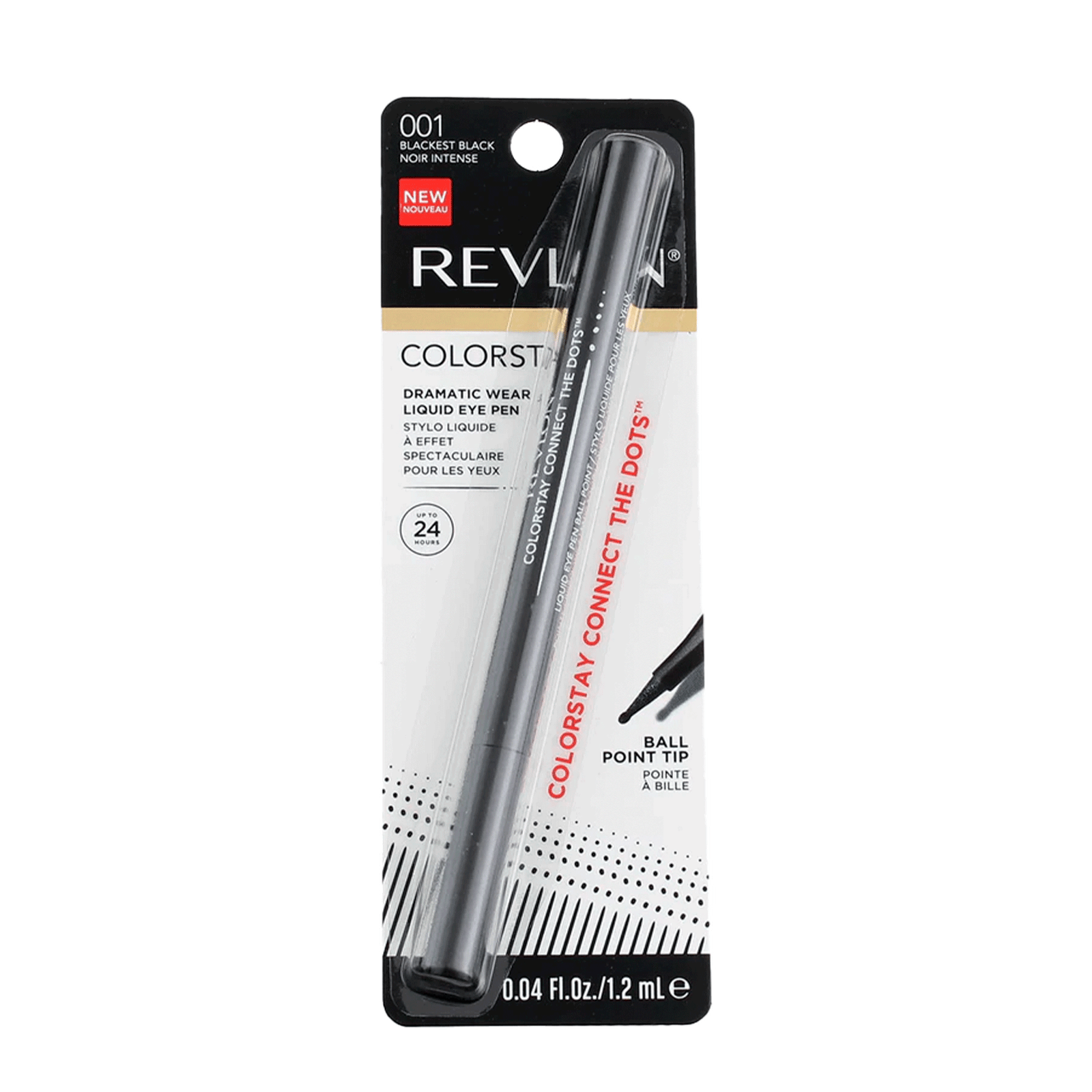 Revlon Colorstay Liquid Eye Pen - Caneta Delineadora Blackest Black 001 - Imagem 3