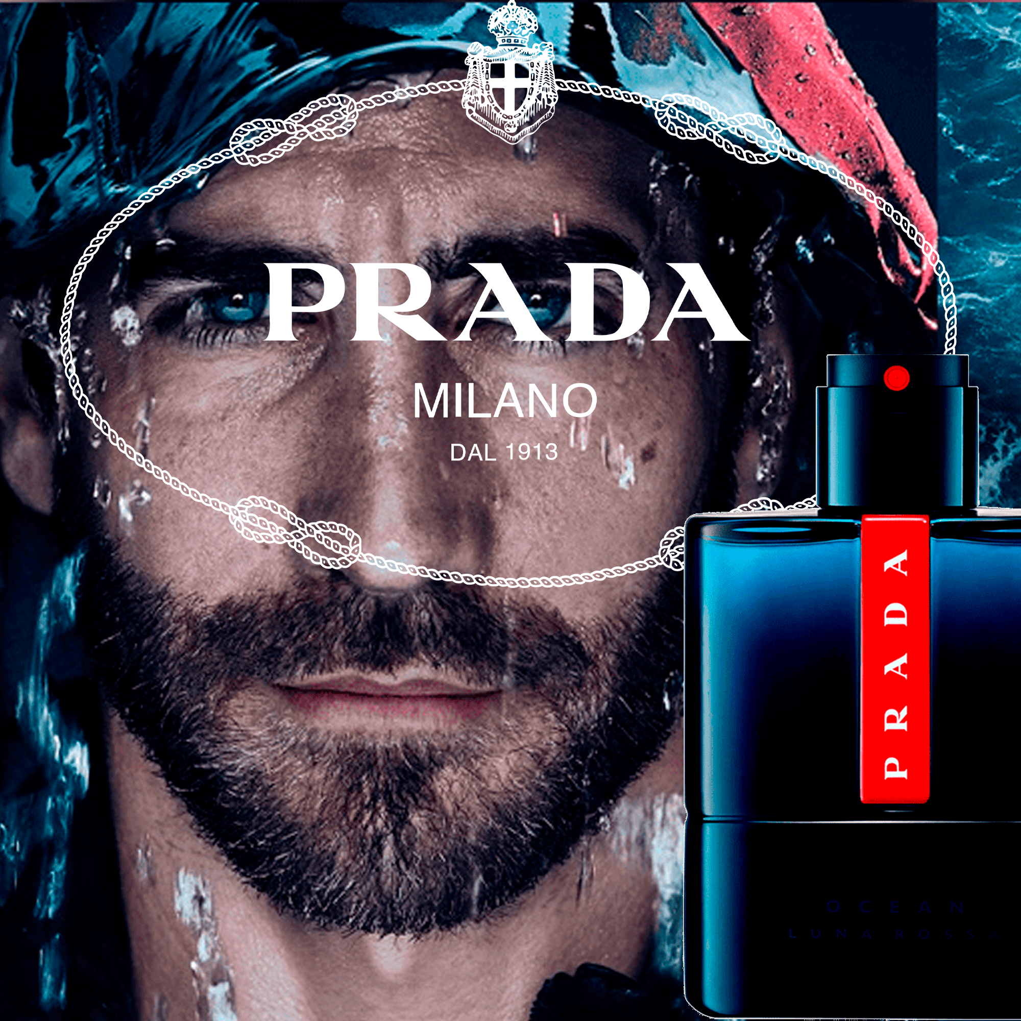 Prada Luna Rossa Ocean Eau de Toilette - Perfume Masculino - Imagem 3