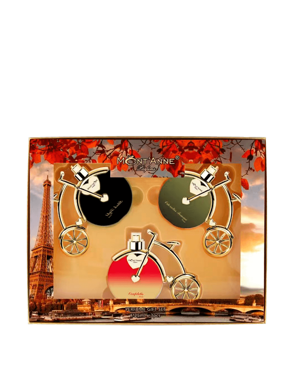 Kit Mont'Anne Parfums Luxe Feminino - Black Sight + Odoratus Femme + Ocupletis