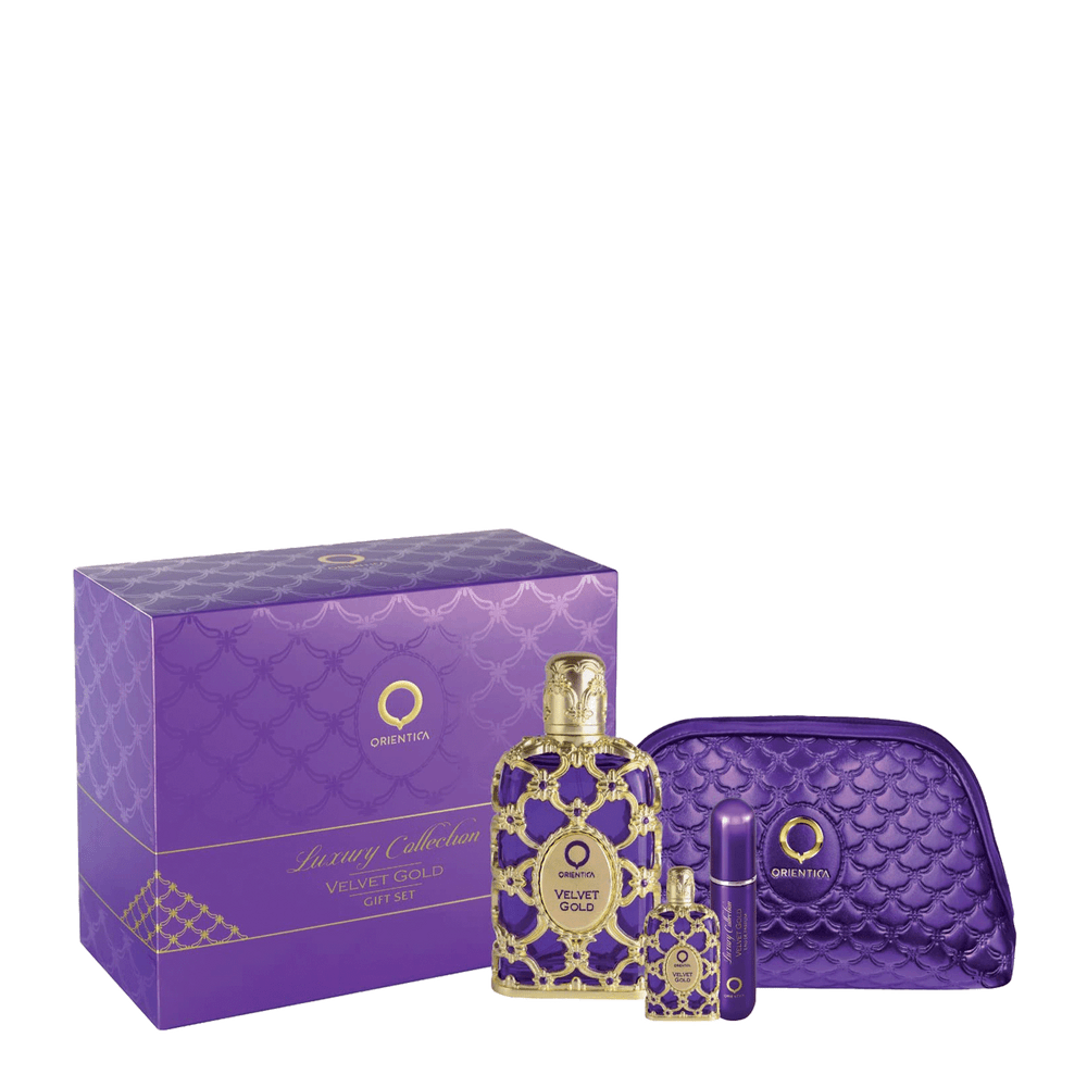 Kit Orientica Velvet Gold Feminino - EDP 80ml + Miniatura 7,5ml + Atomizador + Necessaire - Imagem 3