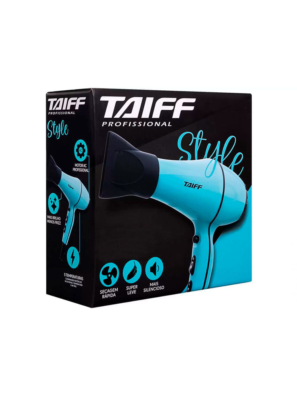 Taiff Style Azul - Secador de Cabelo 2000W 220V - Imagem 4