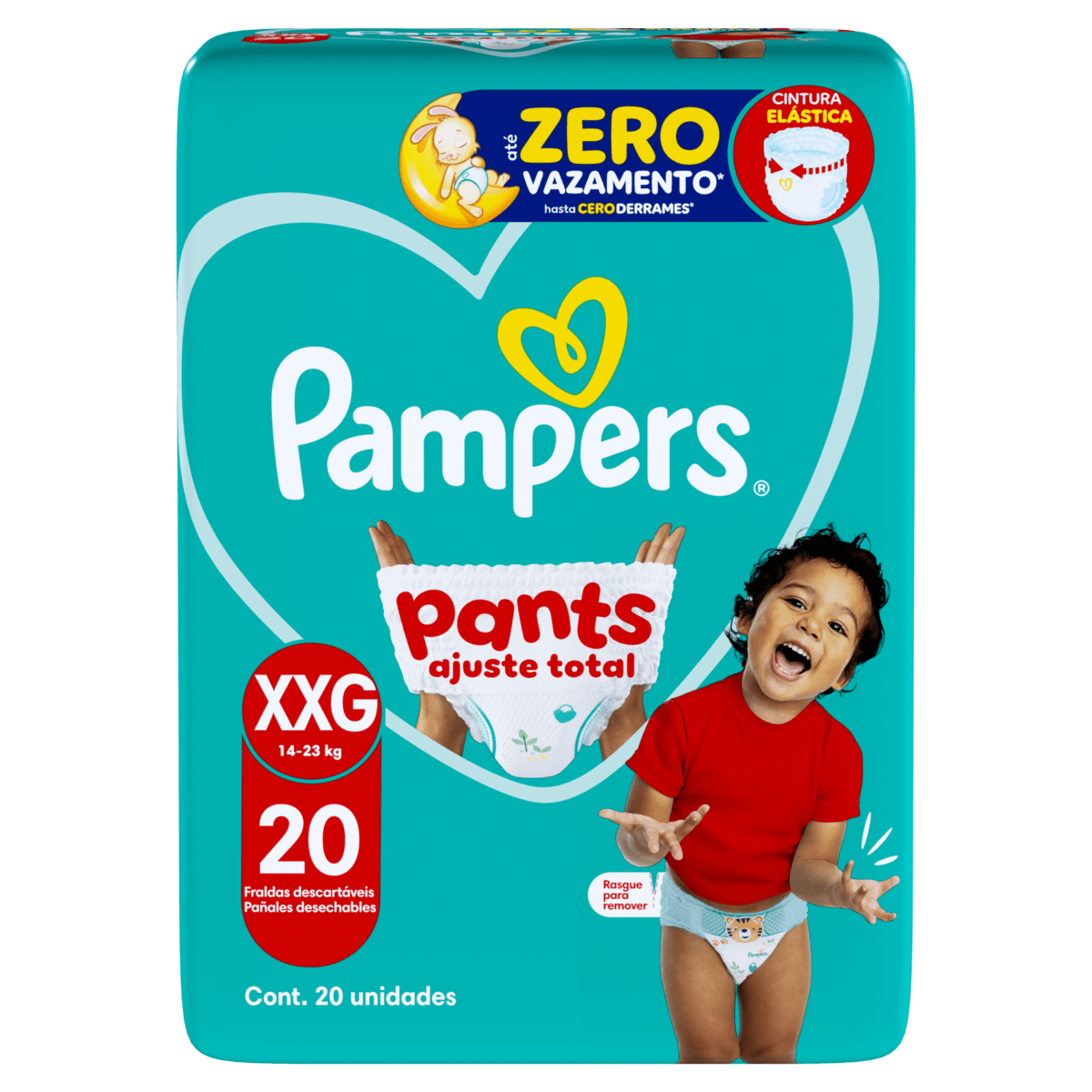 Fralda Pampers Pants Ajuste Total 20 unidades XXG