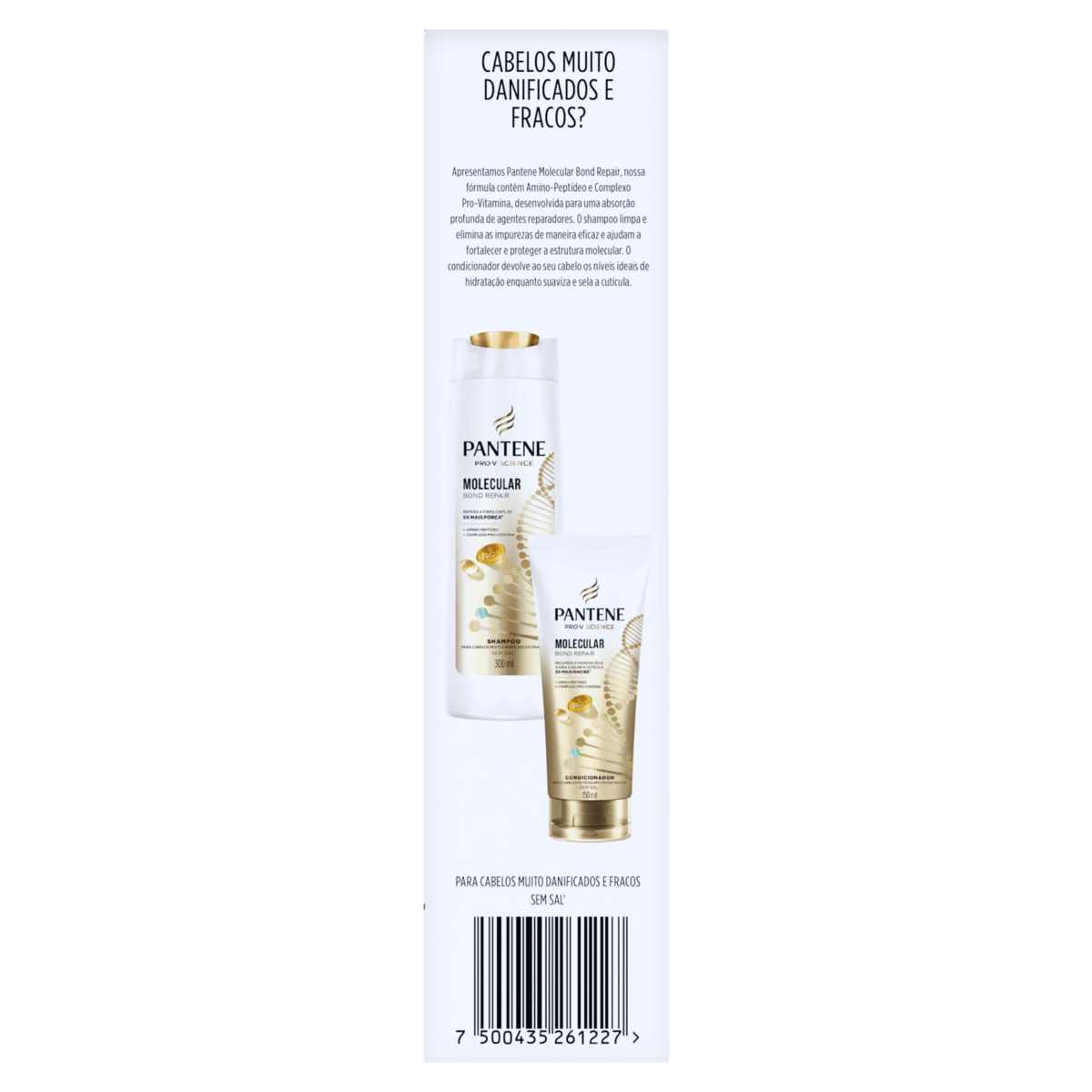 Pantene Kit Shampoo + Condicionador Molecular Bond Repair — Reparação Cabelos Danificados - Imagem 2