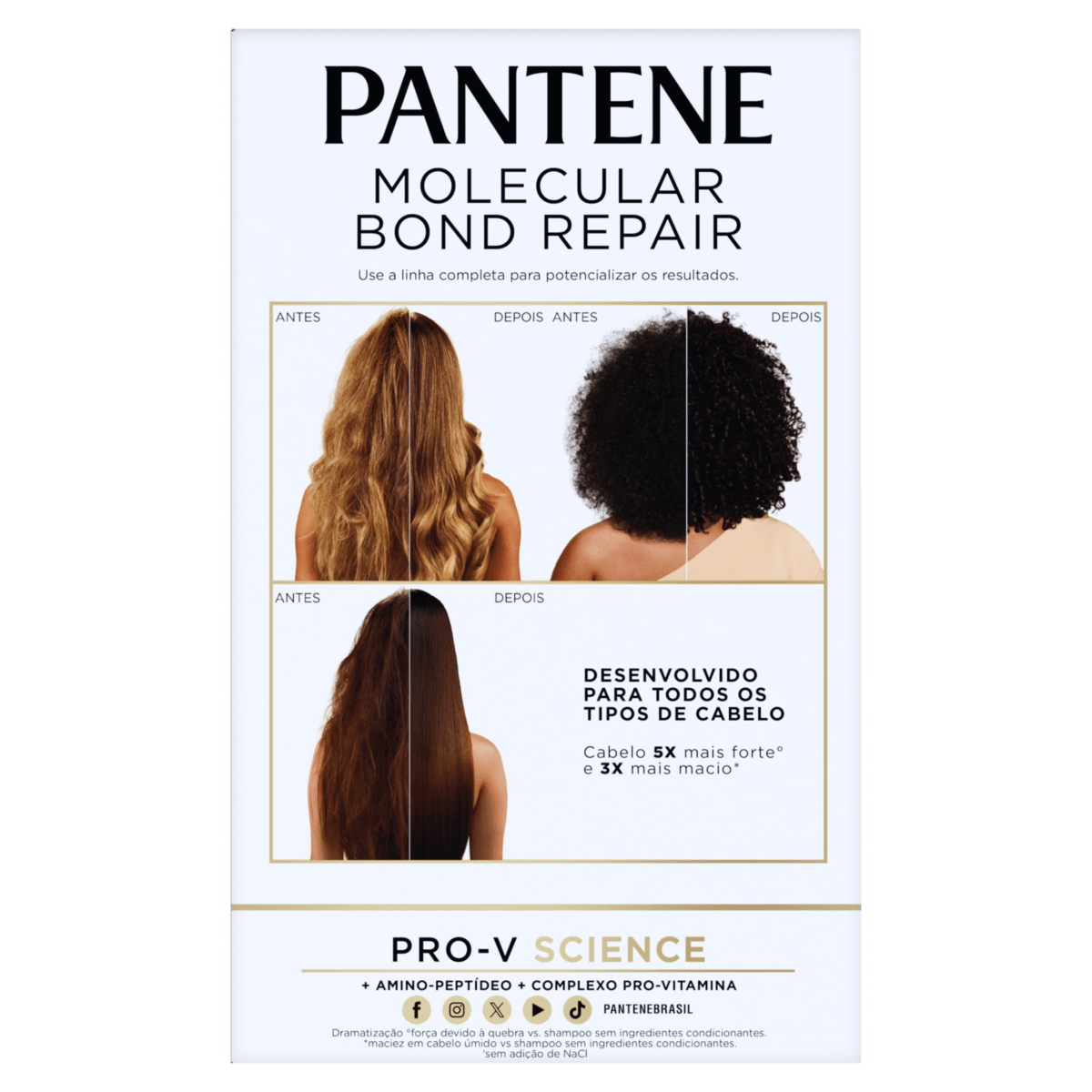 Pantene Kit Shampoo + Condicionador Molecular Bond Repair — Reparação Cabelos Danificados - Imagem 4