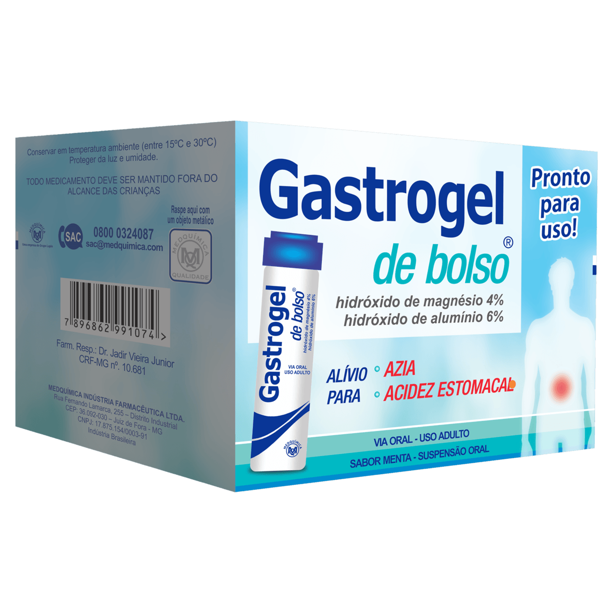 GASTROGEL BOLSO MENTA 10ML