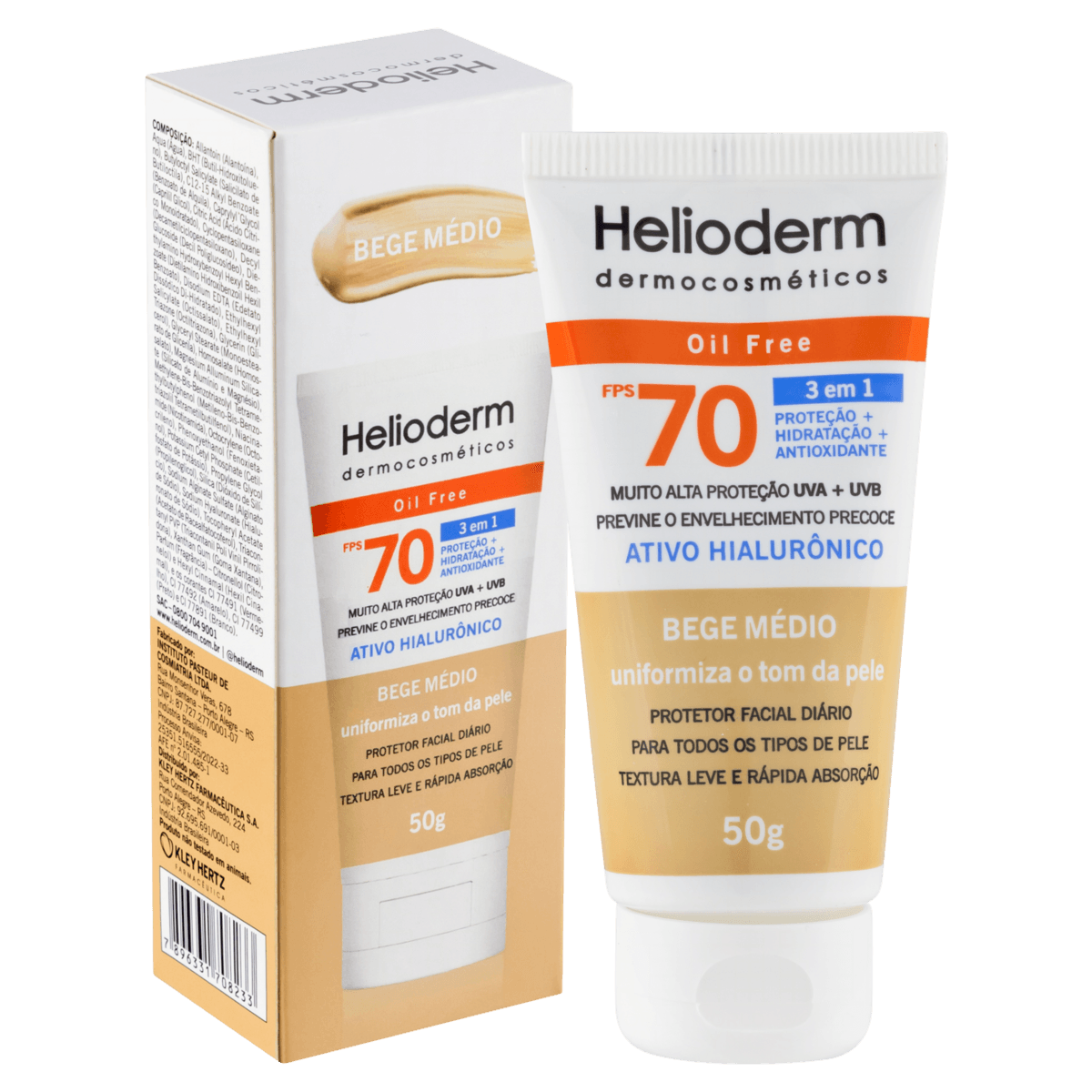 HELIODERM FAC BEGE MEDIO FPS70 50G