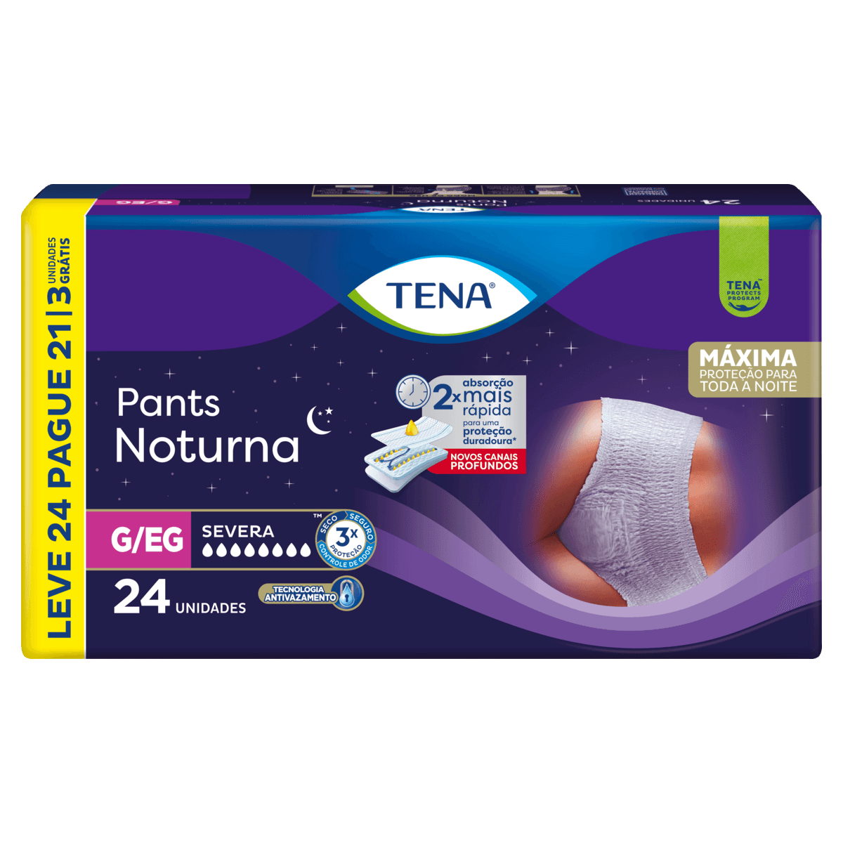 ROUP INT TENA PANTS NOT G/EG 24UN