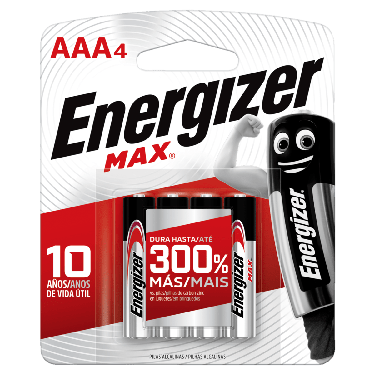 PILHA ALCA ENERGIZER AAA 4UN
