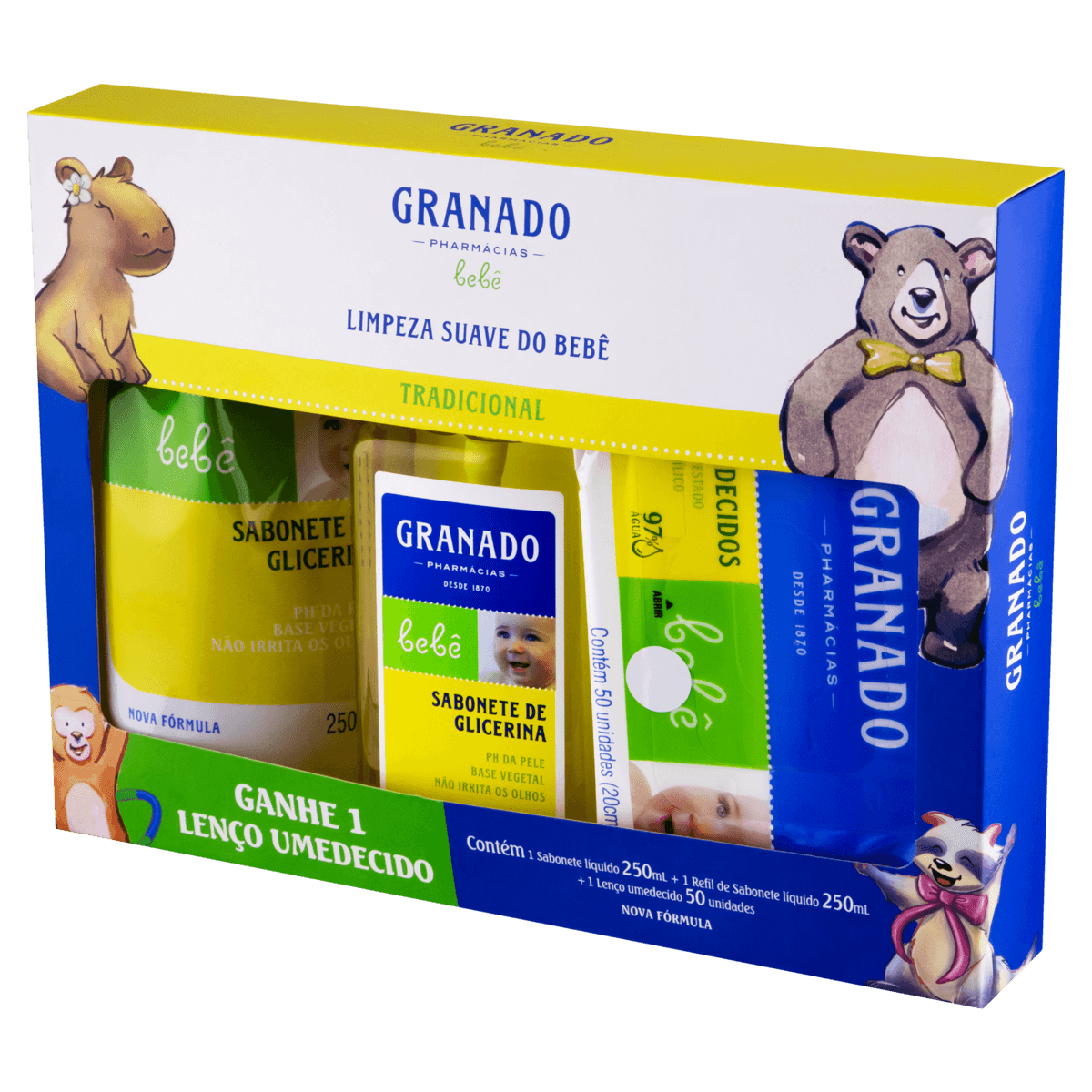 KIT GRANADO SAB LIQ+REF+LENCO UMED 50UN