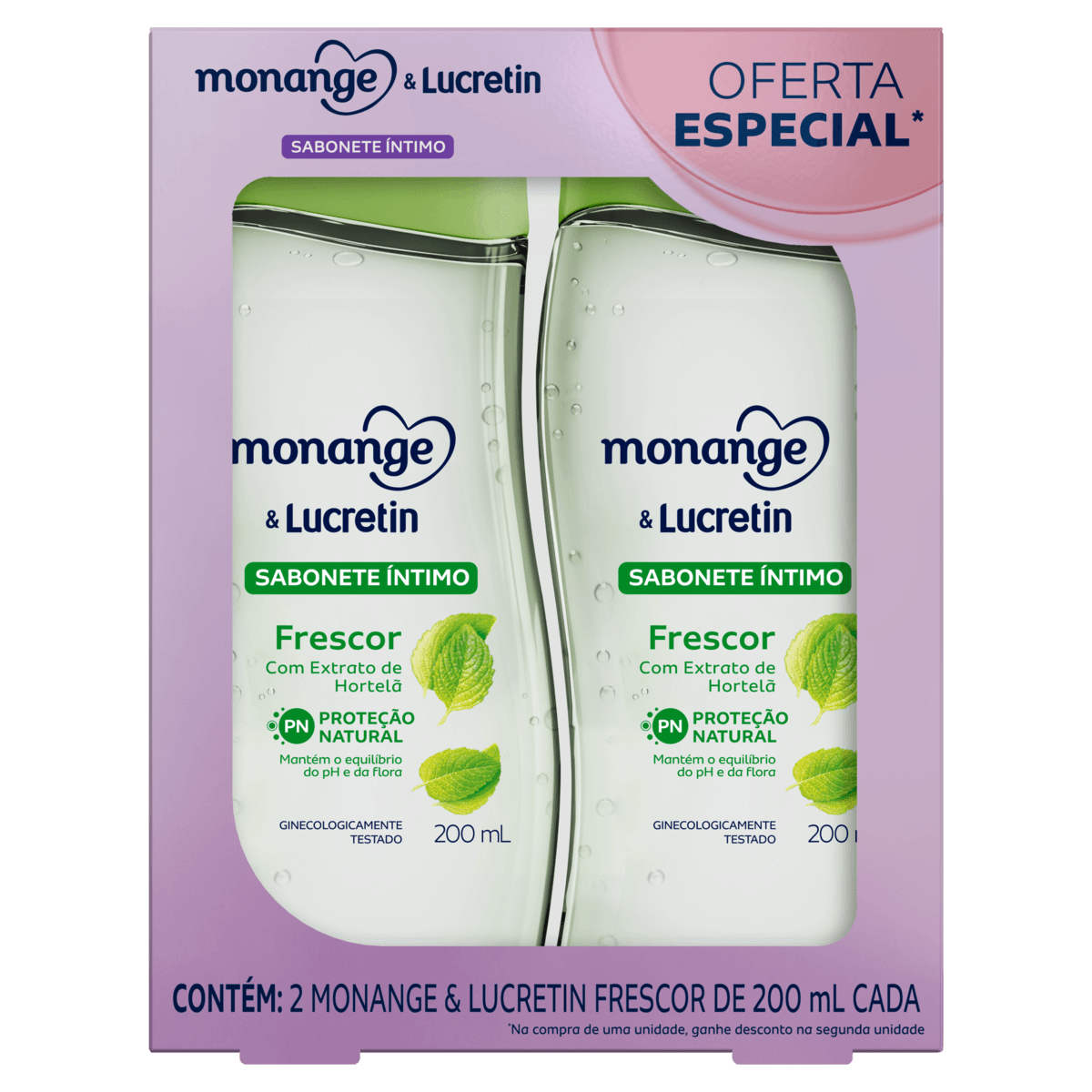 KIT SAB INT MONAN LUCRE FRESCO 200ML 2UN