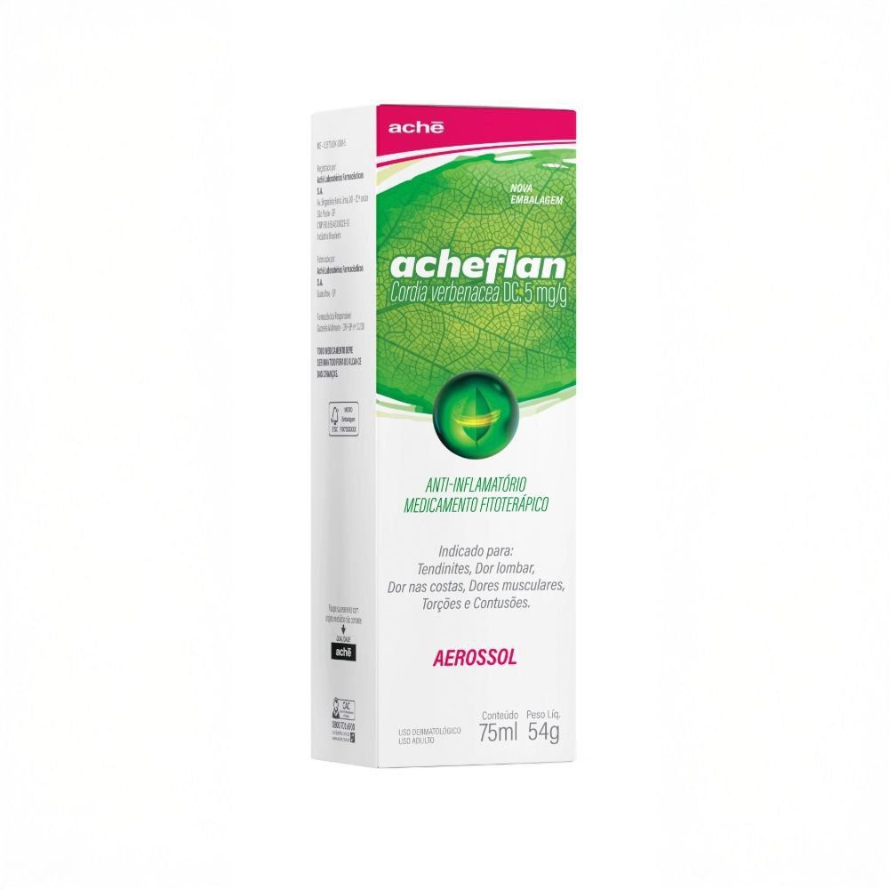 Acheflan Cordia Verbenacea Dc 5Mg/G Aerossol Aché - 75Ml — Acheflan 5Mg Aerosol 75Ml
