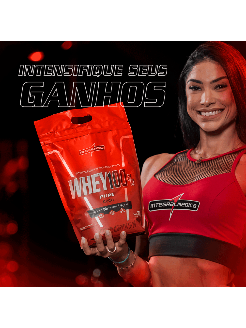 WHEY 100% PURE Cookies And Cream - Pouch 900g - Imagem 3