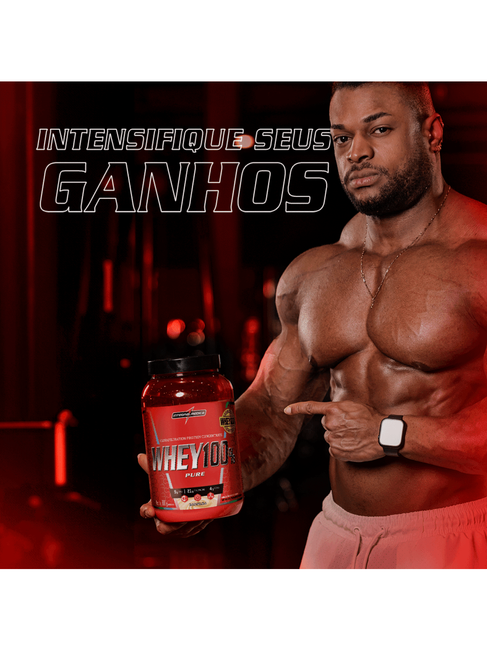 Whey Protein Concentrado Pote 900g Baunilha - Imagem 6