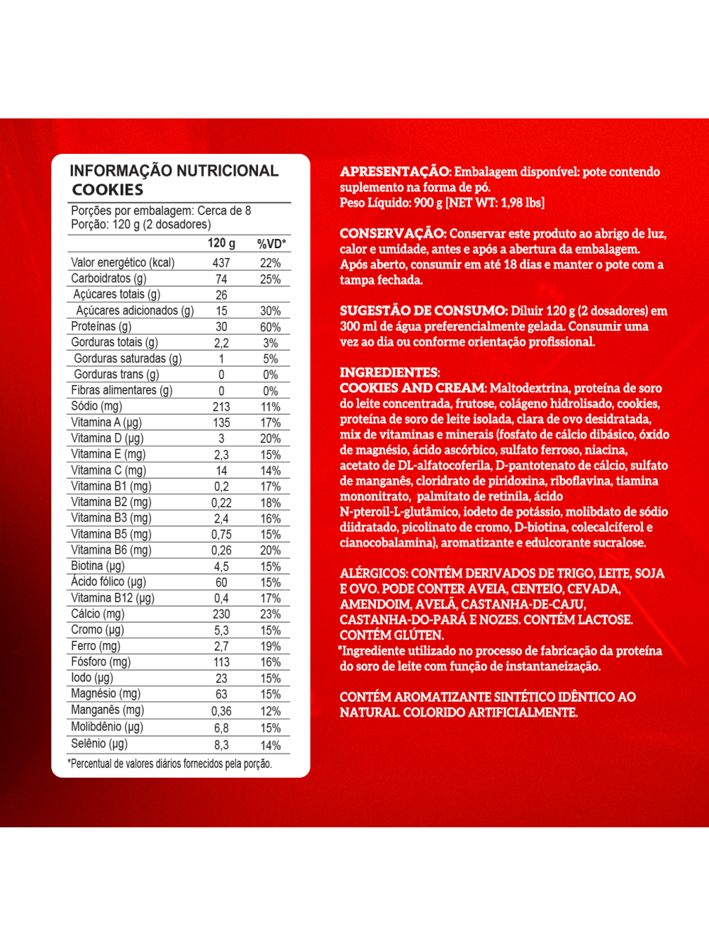 Nutri Whey Protein Pote 900g Cookies - Imagem 5