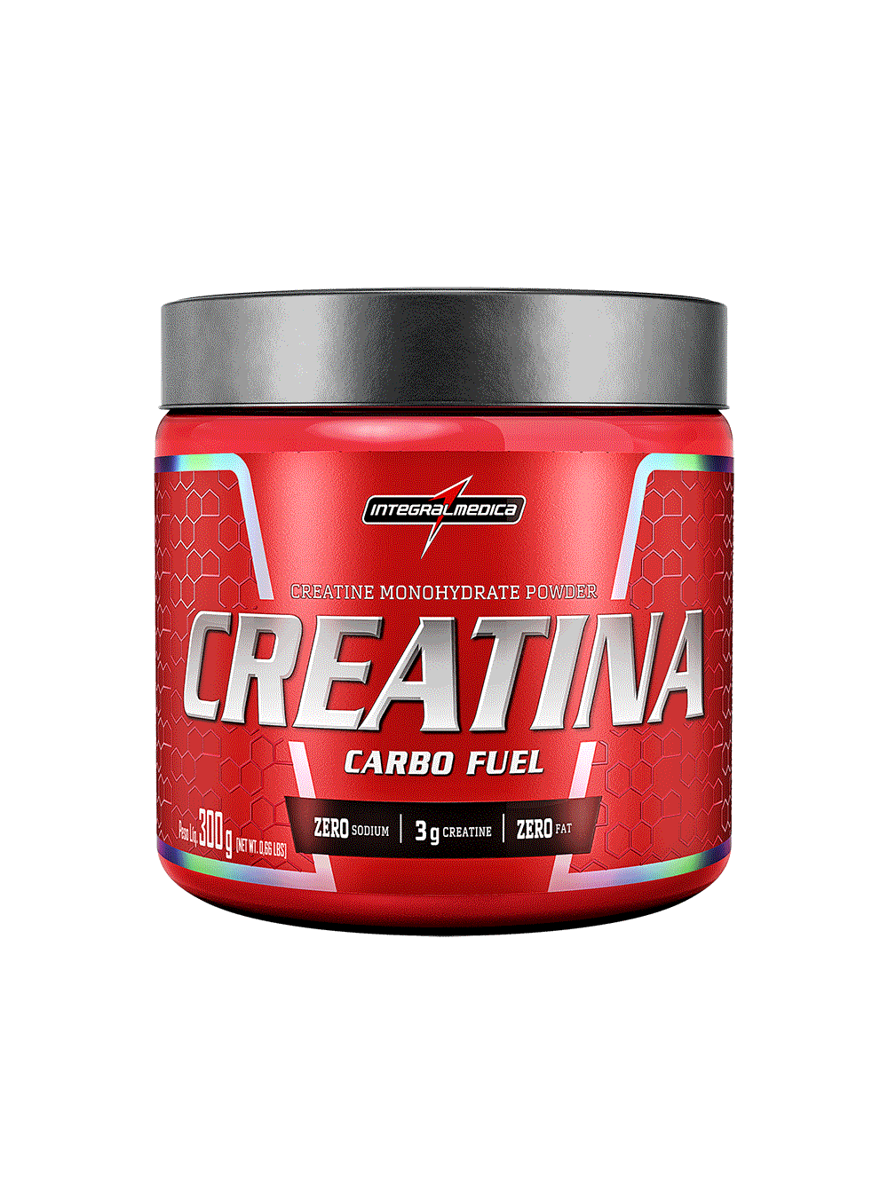 Creatina com Carboidrato 300g Neutro