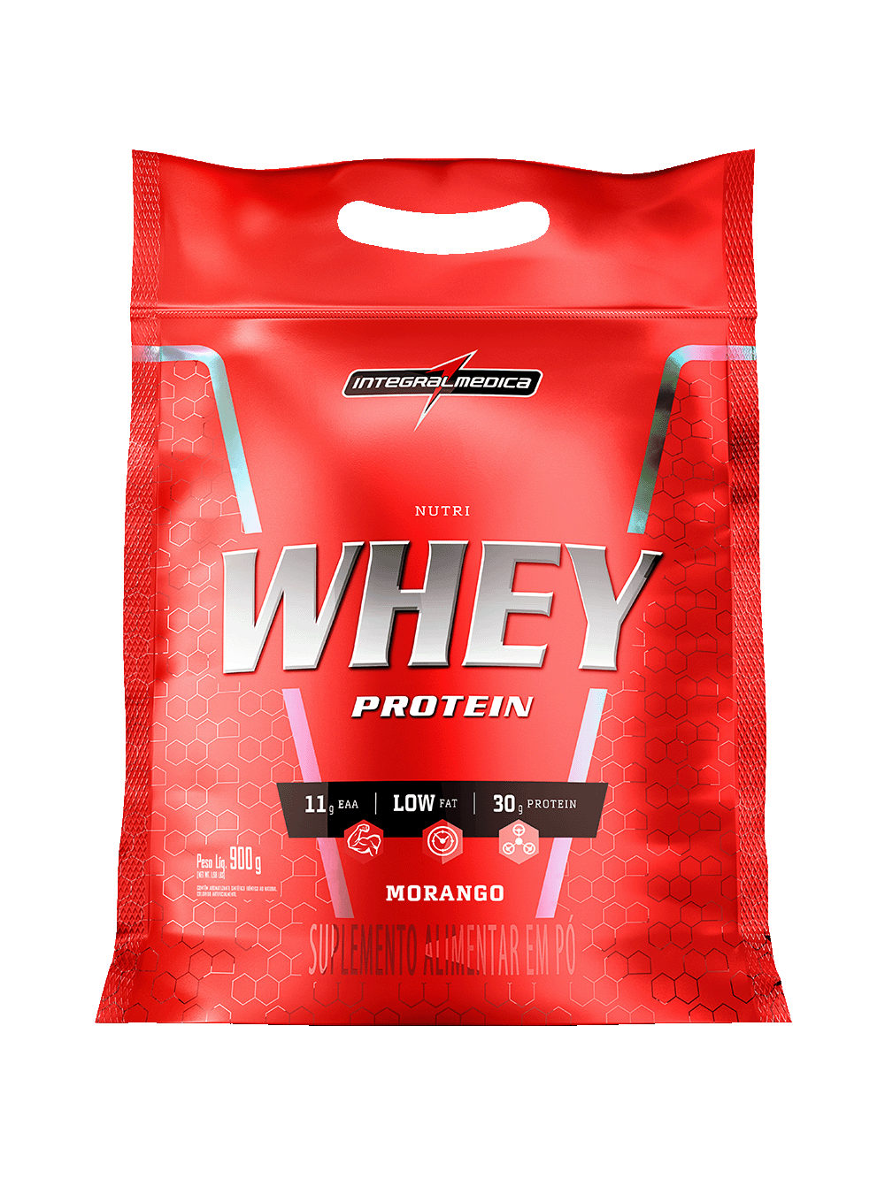 Nutri Whey Protein Pouch 900g Morango