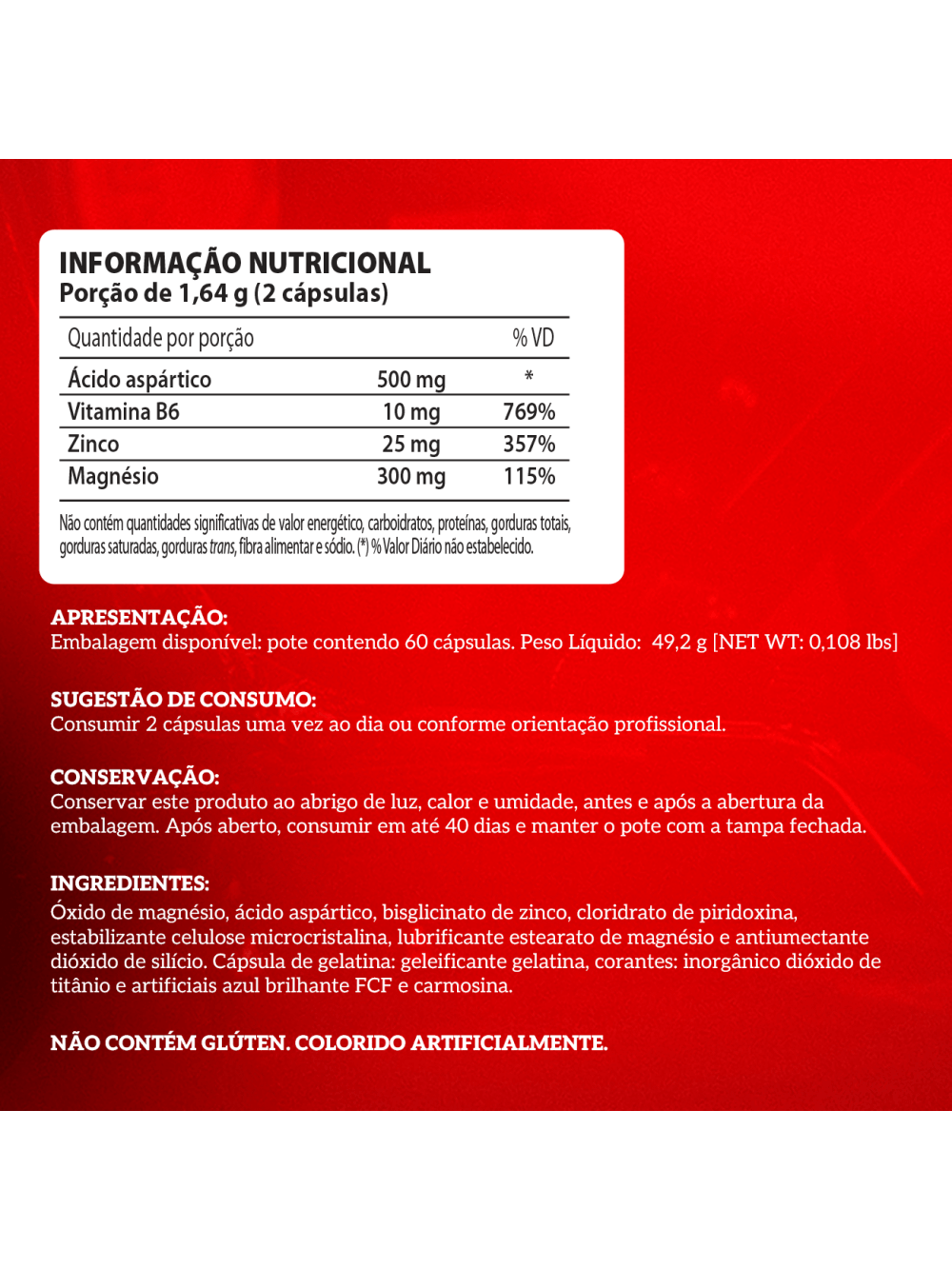 ZMA Testo Booster 60 Cápsulas - Imagem 4