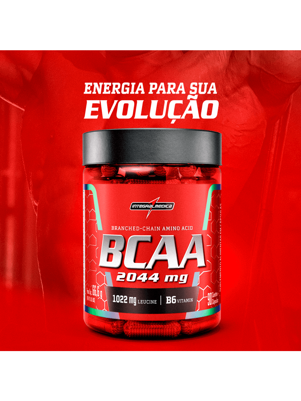 BCAA 2044 mg 90 Caps - Imagem 2