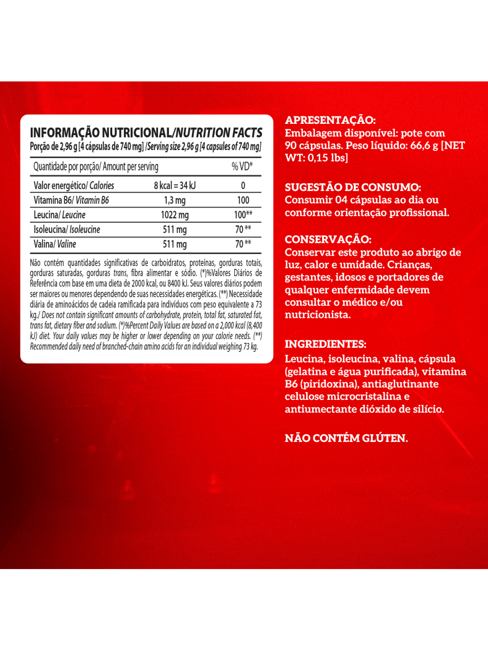 BCAA 2044 mg 90 Caps - Imagem 6