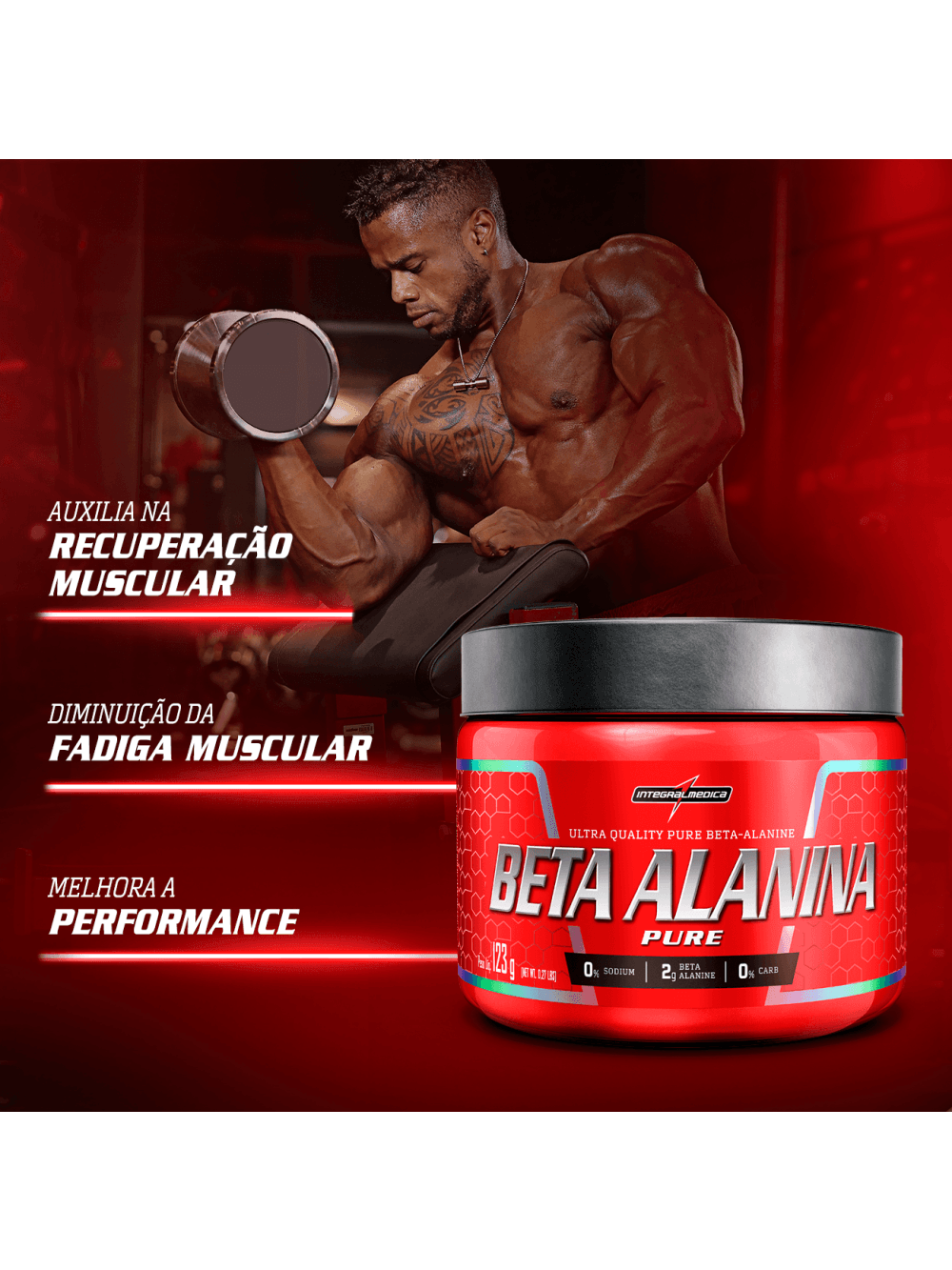 Beta Alanina em Pó 123g - Imagem 2