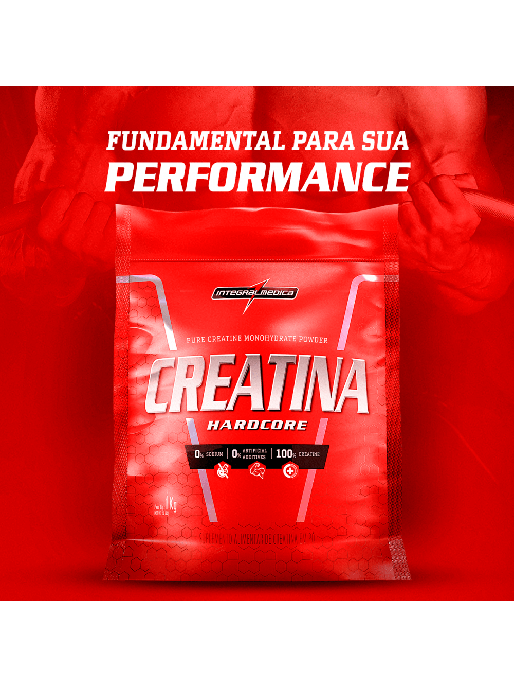 Creatina 100% Pura Pouch 1kg - Imagem 3