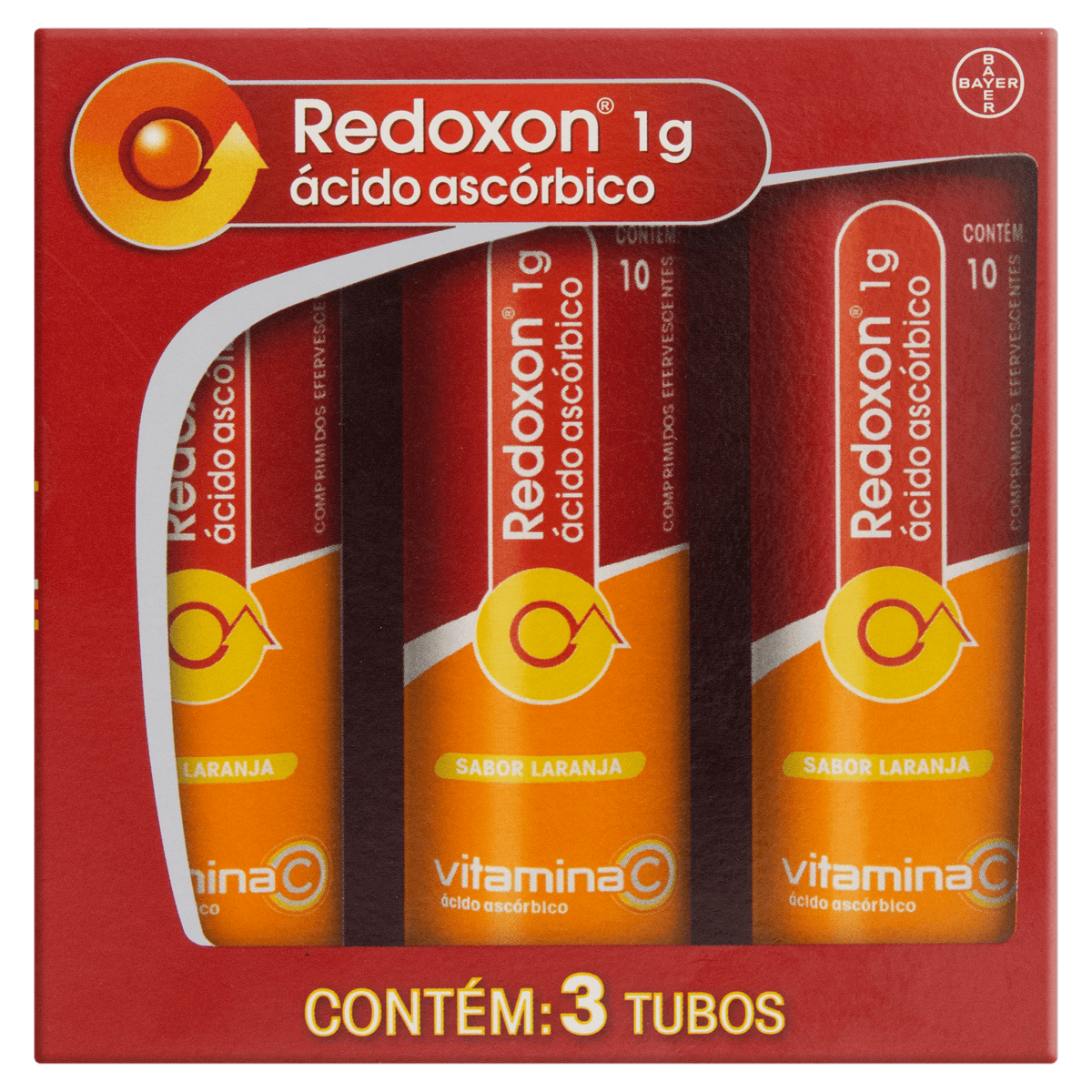 Redoxon 1g Laranja Bayer Caixa 30 Comprimidos Efervescentes