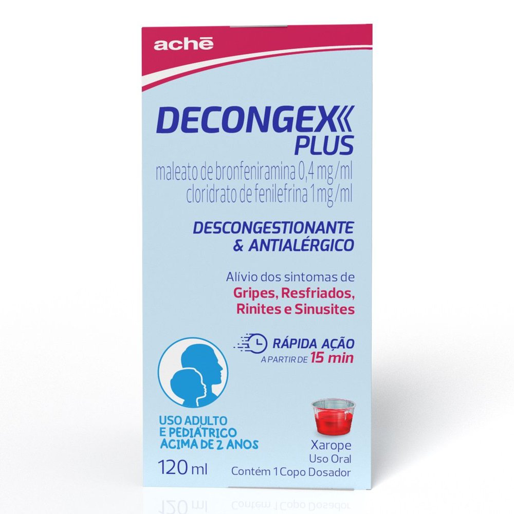 Decongex Plus 2Mg/5Ml Xarope 120Ml - Ache